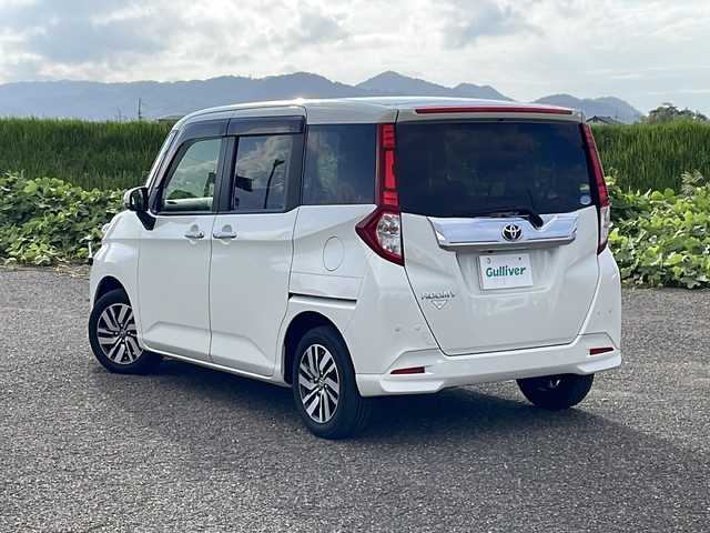 トヨタ ルーミー カスタムG S 新潟県 2018(平30)年 6.3万km パールホワイトⅢ 4WD/純正9インチSDナビ(NSZT-Y68T)/CD/DVD/BT/フルセグテレビ/SDミュージックサーバー/全方位カメラ/ETC/ドライブレコーダー/衝突被害軽減ブレーキ/レーンキープアシスト/クルーズコントロール/両側パワースライドドア/シートヒーター /ステアリングスイッチ/コーナーセンサー/スマートキー/プッシュスタート/LEDヘッドライト/オートライト/フォグランプ/純正14インチアルミホイール