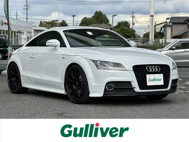 アウディ ＴＴクーペ 1．8 TFSI Sライン 愛知県 2013(平25)年 5万km パール ナビゲーション　/フルセグテレビ　/ＣＤ＆ＤＶＤ　/ブルートゥース　/ＵＳＢ接続　/ミュージックサーバー　/バックカメラ　/ＥＴＣ　/ハーフレザーシート　/キーレス　/社外１９インチアルミホイール　/保証書　/取扱説明書　/整備手帳