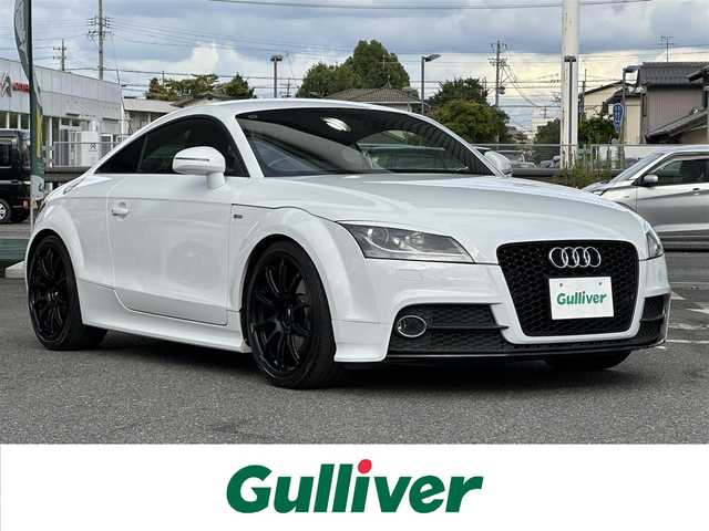 アウディ ＴＴクーペ 1．8 TFSI Sライン 愛知県 2013(平25)年 5万km パール ナビゲーション　/フルセグテレビ　/ＣＤ＆ＤＶＤ　/ブルートゥース　/ＵＳＢ接続　/ミュージックサーバー　/バックカメラ　/ＥＴＣ　/ハーフレザーシート　/キーレス　/社外１９インチアルミホイール　/保証書　/取扱説明書　/整備手帳