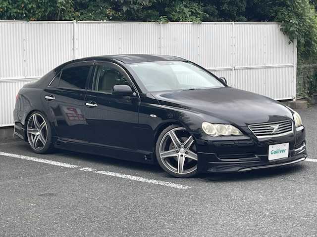 トヨタ マークＸ 250G Fパッケージ 茨城県 2005(平17)年 6.6万km ダークブルーマイカ 純正ナビ/D席パワーシート/Bluetooth/TV（フルセグ）/盗難防止装置/フロアマット純正/エアバッグW