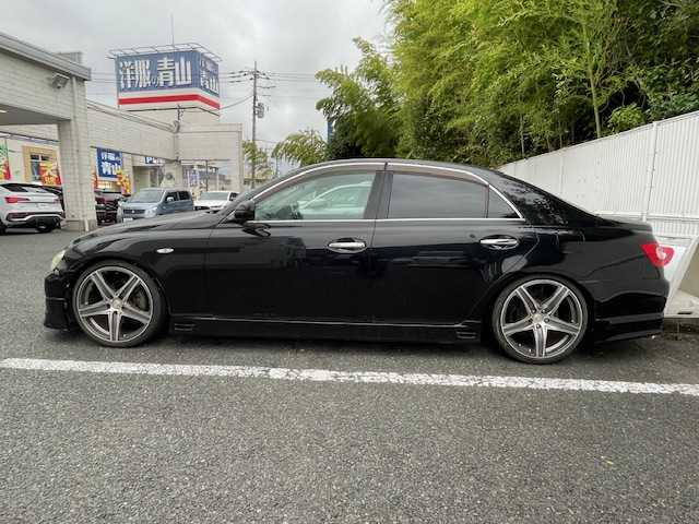 トヨタ マークＸ 250G Fパッケージ 茨城県 2005(平17)年 6.6万km ダークブルーマイカ 純正ナビ/D席パワーシート/Bluetooth/TV（フルセグ）/盗難防止装置/フロアマット純正/エアバッグW