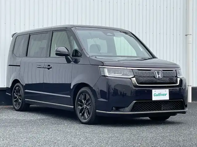 ホンダ ステップワゴン スパーダ eHEV 千葉県 2024(令6)年 0.1千km トワイライトミストブラックパール 純正11.4インチナビ/(フルセグTV/BT/CD/DVD/FM/AM)/バックカメラ/ブラインドスポットモニター/衝突被害軽減システム/車線逸脱警報/レーダークルーズコントロール/ハーフレザーシート/電動リアゲート/両側パワースライドドア/横滑り防止装置/アイドリングストップ/LEDヘッドライト/オートライト/ウィンカーミラー/電動格納ミラー/純正16インチAW/シートヒーター/シートリフター/プッシュスタート/スマートキー/取扱説明書