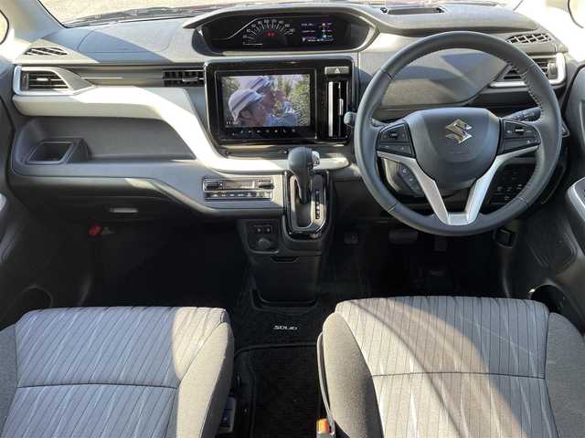 スズキ ソリオ HV MZ 長崎県 2023(令5)年 4万km メロウディープレッドパール ワンオーナー/純正メーカーナビ/（フルセグ・DVD・USB・BT・スマホ連携）/全方位カメラ/スズキセーフティーサポート/ETC/ドライブレコーダー前後/両側パワースライドドア/前席シートヒーター/レーンキープアシスト/ステアリングスイッチ/オートライト/レーダークルーズコントロール/クリアランスソナー/LEDヘッドライト/スペアキー/アイドリングストップ/新車保証書/取扱説明書