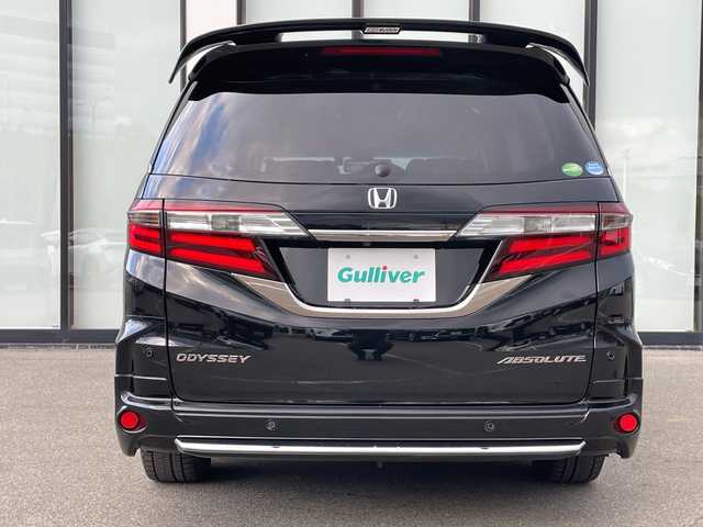 ホンダ オデッセイ アブソルート・EXホンダセンジング 大阪府 2018(平30)年 6万km クリスタルブラックパール ホンダセンシング/無限エアロ/両側パワースライドドア/純正9インチナビ/Bluetooth/HDMI/CD/DVD/フルセグTV/USB/後席モニター/マルチビューカメラシステム/前後ドライブレコーダー/パーキングセンサーシステム/コーナーセンサー/パドルシフト/ビルトインETC/D席パワーシート/LEDヘッドライト/プッシュスタート/スマートキー/スペアキー/取扱説明書/保証書