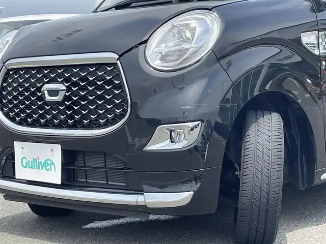 ダイハツ キャスト スタイル G ターボ SAⅢ 佐賀県 2018(平30)年 5.2万km ブラックマイカメタリック 純正8型ナビゲーション/（フルセグTV/CD/DVD/Bluetooth）/バックカメラ/スマートアシストIII/衝突回避支援ブレーキ/衝突警報機能/オートハイビーム/誤発進抑制制御機能/先行者発進お知らせ機能/車線逸脱警報/横滑り防止装置/ETC/USBポート/HDMI/アイドリングストップ/スマートキー/プッシュスタート/純正フロアマット/純正LEDヘッドライト/純正15インチアルミホイール