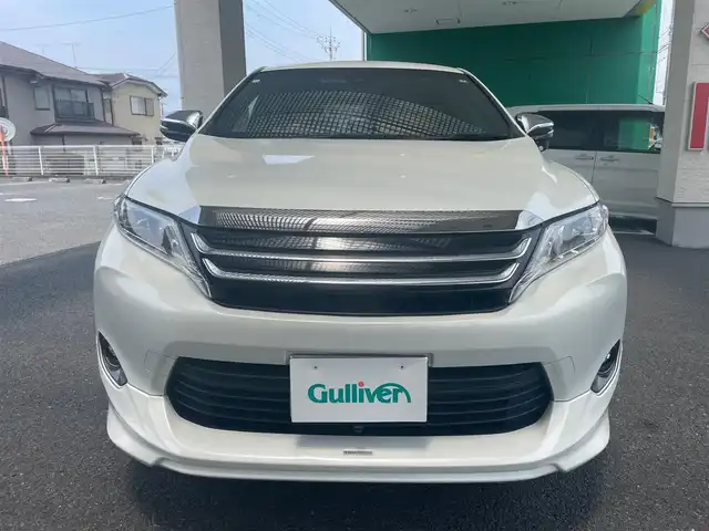 トヨタ ハリアー ハイブリッド プレミアム 茨城県 2014(平26)年 5.1万km ホワイトパールクリスタルシャイン ワンオーナー/ディーラーオプションナビ（CD/DVD/BT/フルセグTV）/レザーシート/D/N席パワーシート/D/N席シートヒーター/D席メモリーシート/サンルーフ/パワーバックドア/バック・フロントカメラ/TRDエアロ/クルーズコントロール/車線逸脱/純正フロアマット