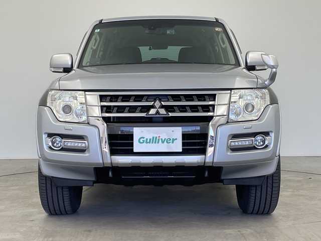 三菱 パジェロ ロング エクシード 三重県 2014(平26)年 7.4万km アイガーグレーメタリック /禁煙車//社外7型ナビ/　フルセグTV/Bluetooth/CD/DVD//17インチ社外アルミホイール//純正アルミホイール積込//フォグライト//BSM//レーンキープシステム//オートライト//前後ドラレコ//バックカメラ//ETC//リモコンキー//スペアキー//オートエアコン//4WD//クルーズコントロール//背面タイヤ