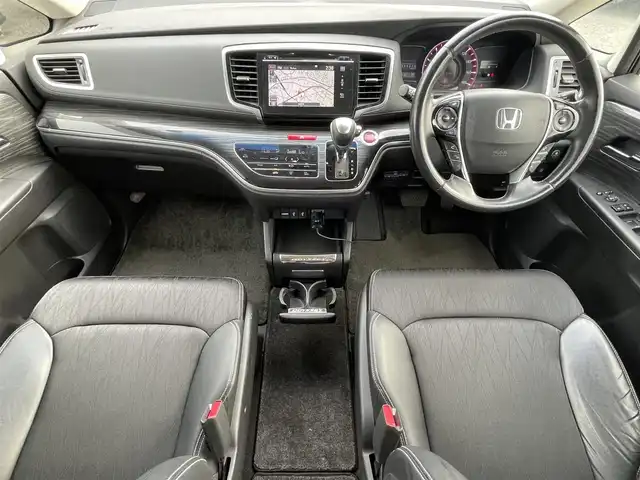 ホンダ オデッセイ アブソルート EX 神奈川県 2014(平26)年 12.2万km ホワイトオーキッドパール (株)IDOMが運営する【じしゃロン秦野店】の自社ローン専用車両になります。こちらは現金またはオートローンご利用時の価格です。自社ローンご希望の方は別途その旨お申付け下さい/純正ナビ／Ｂｌｕｅｔｏｏｔｈ／ＵＳＢ／ＣＤ/バックカメラ/ＥＴＣ/衝突軽減ブレーキ/両側パワースライドドア/ドライブレコーダー/運転席パワーシート/オートライト/ＨＩＤ