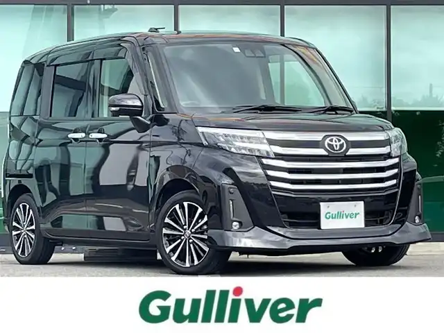 トヨタ ルーミー カスタムG－T 和歌山県 2023(令5)年 3.4万km ブラックマイカメタリック 純正9インチディスプレイオーディオ/全方位カメラ/衝突軽減ブレーキ/レーダークルコン/前後コーナーセンサー/オートライト/ビルトインETC/両側パワスラ/シートヒーター/ステアリングリモコン/オートホールド/純正15インチアルミ/電格ミラー/LEDヘッドライト/フォグランプ