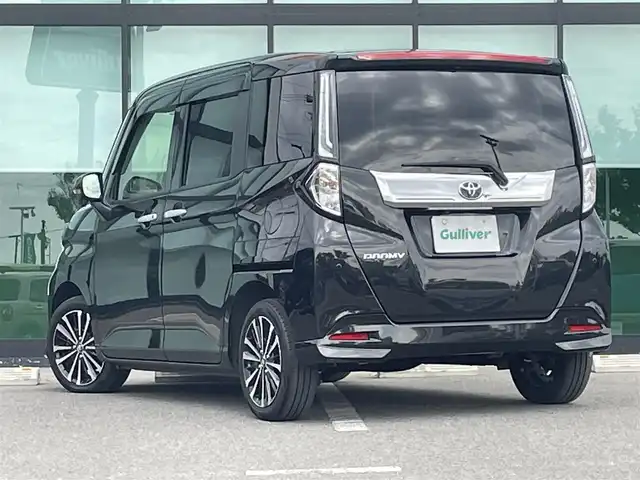 トヨタ ルーミー カスタムG－T 和歌山県 2023(令5)年 3.4万km ブラックマイカメタリック 純正9インチディスプレイオーディオ/全方位カメラ/衝突軽減ブレーキ/レーダークルコン/前後コーナーセンサー/オートライト/ビルトインETC/両側パワスラ/シートヒーター/ステアリングリモコン/オートホールド/純正15インチアルミ/電格ミラー/LEDヘッドライト/フォグランプ