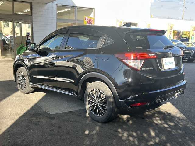 ホンダ ヴェゼル ハイブリッド X 京都府 2015(平27)年 14.2万km クリスタルブラックパール ワンオーナー /7インチSDナビ /ワンセグ/Bluetooth/CD/DVD再生機能/iPod/AUX/バックカメラ /禁煙 /LEDヘッドライト/フロントフォグランプ /クルーズコントロール /パドルシフト /フルフラットシート/ENKEI16インチAW /電動格納ミラー  /前方ドライブレコーダー (HDR002)/純正ETC/Wエアバッグ/カーテンエアバッグ