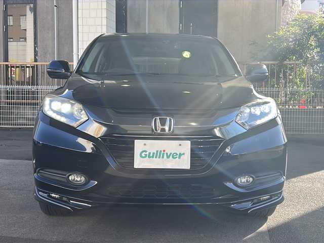 ホンダ ヴェゼル ハイブリッド X 京都府 2015(平27)年 14.2万km クリスタルブラックパール ワンオーナー /7インチSDナビ /ワンセグ/Bluetooth/CD/DVD再生機能/iPod/AUX/バックカメラ /禁煙 /LEDヘッドライト/フロントフォグランプ /クルーズコントロール /パドルシフト /フルフラットシート/ENKEI16インチAW /電動格納ミラー  /前方ドライブレコーダー (HDR002)/純正ETC/Wエアバッグ/カーテンエアバッグ