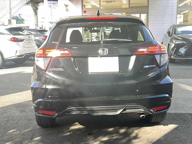 ホンダ ヴェゼル ハイブリッド X 京都府 2015(平27)年 14.2万km クリスタルブラックパール ワンオーナー /7インチSDナビ /ワンセグ/Bluetooth/CD/DVD再生機能/iPod/AUX/バックカメラ /禁煙 /LEDヘッドライト/フロントフォグランプ /クルーズコントロール /パドルシフト /フルフラットシート/ENKEI16インチAW /電動格納ミラー  /前方ドライブレコーダー (HDR002)/純正ETC/Wエアバッグ/カーテンエアバッグ