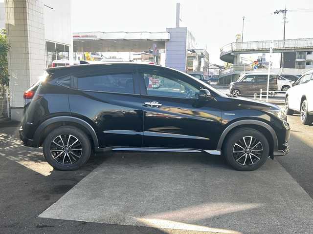 ホンダ ヴェゼル ハイブリッド X 京都府 2015(平27)年 14.2万km クリスタルブラックパール ワンオーナー /7インチSDナビ /ワンセグ/Bluetooth/CD/DVD再生機能/iPod/AUX/バックカメラ /禁煙 /LEDヘッドライト/フロントフォグランプ /クルーズコントロール /パドルシフト /フルフラットシート/ENKEI16インチAW /電動格納ミラー  /前方ドライブレコーダー (HDR002)/純正ETC/Wエアバッグ/カーテンエアバッグ