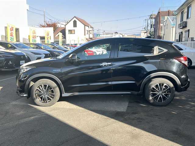 ホンダ ヴェゼル ハイブリッド X 京都府 2015(平27)年 14.2万km クリスタルブラックパール ワンオーナー /7インチSDナビ /ワンセグ/Bluetooth/CD/DVD再生機能/iPod/AUX/バックカメラ /禁煙 /LEDヘッドライト/フロントフォグランプ /クルーズコントロール /パドルシフト /フルフラットシート/ENKEI16インチAW /電動格納ミラー  /前方ドライブレコーダー (HDR002)/純正ETC/Wエアバッグ/カーテンエアバッグ