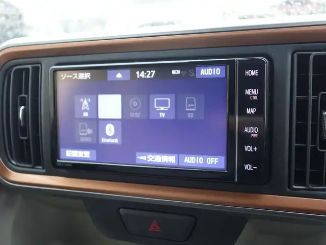 トヨタ パッソ モーダ　チャーム 山形県 2022(令4)年 3万km ブラックマイカメタリック/パウダリーベージュメタリック 2トーン 衝突被害軽減システム/純正SDナビ/　　【CD DVD BT フルセグ MSV AUX】/全周囲カメラ/LEDオートライト/ハーフレザーシート/シートヒーター/アイドリングストップ/コーナーセンサー/ステアリングスイッチ/フォグランプ/スマートキー/ETC