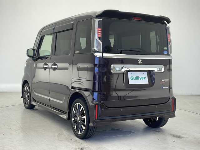 スズキ スペーシア カスタム HYBRID XS 千葉県 2019(令1)年 1.6万km ムーンライトバイオレットPM 純正ナビ(AVIC-RLS901)/フルセグテレビ/バックカメラ/全方位カメラ/CD/DVD/SD再生/Bluetooth/USB/AUX/iPod接続/プッシュスタート/スマートキー/アイドリングストップ/スズキセーフティサポート/レーンキープアシスト/衝突被害軽減サポート/ヘッドアップディスプレイ/後方コーナーセンサー/オートライト/フロントフォグランプ/オートエアコン/両側パワースライドドア/電動格納ウィンカーミラー/ドアバイザー/純正15インチアルミホイール