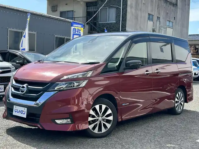 日産 セレナ ハイウェイスター G 京都府 2016(平28)年 12.6万km マルーンレッド 2トーン （株）IDOMが運営する【じしゃロン伏見店】の/自社ローン専用車両になります。/こちらは現金またはオートローンご利用時の価格です。/自社ローンご希望の方は別途その旨お申し付けください//特記事項アリ/9インチ純正ナビ/【SD/IPOD/BT/DISC/USB/DISC】/フルセグＴＶ/両側パワースライド/全方位カメラ/ステアリングリモコン/ＥＴＣ/リアエンターテイメント/衝突軽減ブレーキ/レーンディパーチャーアラート/プロパイロット