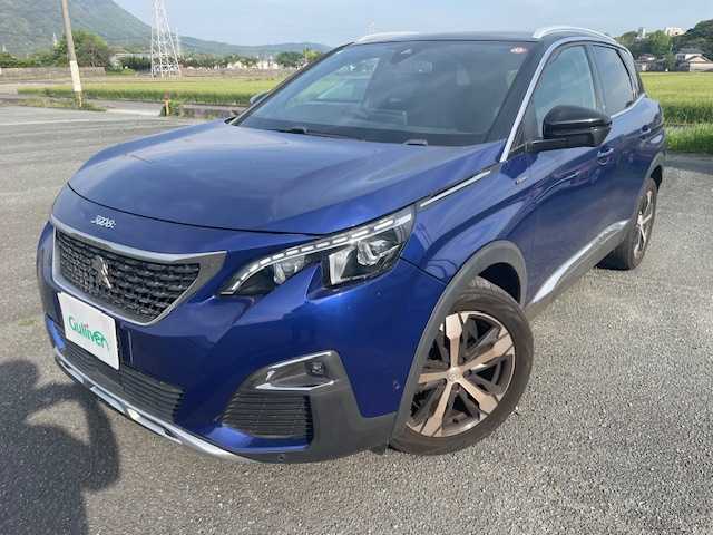 プジョー ３００８ GT ブルー HDi 福岡県 2020(令2)年 11.1万km 青Ｍ ワンオーナー/アップルカープレイ/衝突軽減ブレーキ/バックカメラ/サイドカメラ/スマートキー/パドルシフト/クルーズコントロール/ハーフレザーシート/シートヒーター/パワーリアゲート/ウインカードアミラー/電格ミラー/純正18インチアルミ/ルーフレール/フロアマット/取扱説明書/新車保証書