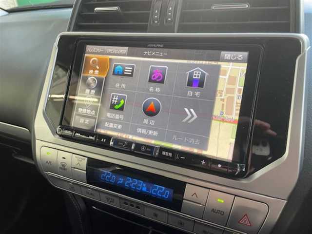 トヨタ ランドクルーザー プラド TX Lパッケージ ブラックED 兵庫県 2020(令2)年 3.8万km アティチュードブラックマイカ 外部検査済み/特別仕様車/7人乗り/ALPINE9型ナビTV/CD/DVD/Bluetooth/トヨタセーフティセンス/追従クルコン/衝突軽減ブレーキ/レザーシート/シートヒーター/シートクーラー/専用18インチアルミホイール/ブリジストン/DUELER/ATタイヤ/（前後2024年製）/LEDヘッドライト/LEDフォグライト/電動サードシート/オートハイビーム/バックカメラ/ETC/スマートキー/スペアキー/新車保証書/取扱説明書