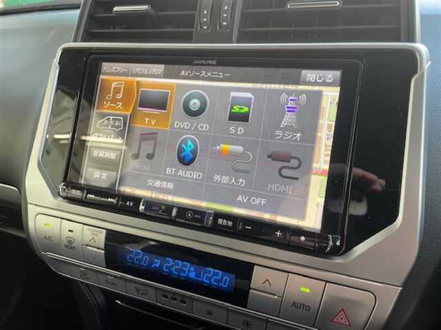 トヨタ ランドクルーザー プラド TX Lパッケージ ブラックED 兵庫県 2020(令2)年 3.8万km アティチュードブラックマイカ 外部検査済み/特別仕様車/7人乗り/ALPINE9型ナビTV/CD/DVD/Bluetooth/トヨタセーフティセンス/追従クルコン/衝突軽減ブレーキ/レザーシート/シートヒーター/シートクーラー/専用18インチアルミホイール/ブリジストン/DUELER/ATタイヤ/（前後2024年製）/LEDヘッドライト/LEDフォグライト/電動サードシート/オートハイビーム/バックカメラ/ETC/スマートキー/スペアキー/新車保証書/取扱説明書