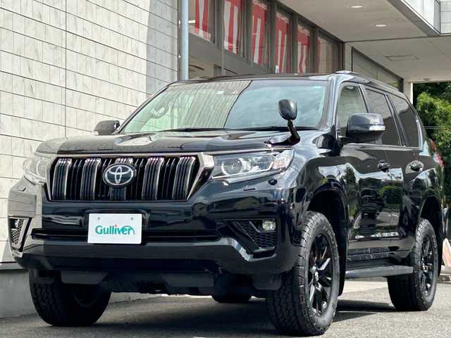 トヨタ ランドクルーザー プラド TX Lパッケージ ブラックED 兵庫県 2020(令2)年 3.8万km アティチュードブラックマイカ 外部検査済み/特別仕様車/7人乗り/ALPINE9型ナビTV/CD/DVD/Bluetooth/トヨタセーフティセンス/追従クルコン/衝突軽減ブレーキ/レザーシート/シートヒーター/シートクーラー/専用18インチアルミホイール/ブリジストン/DUELER/ATタイヤ/（前後2024年製）/LEDヘッドライト/LEDフォグライト/電動サードシート/オートハイビーム/バックカメラ/ETC/スマートキー/スペアキー/新車保証書/取扱説明書