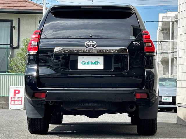トヨタ ランドクルーザー プラド TX Lパッケージ ブラックED 兵庫県 2020(令2)年 3.8万km アティチュードブラックマイカ 外部検査済み/特別仕様車/7人乗り/ALPINE9型ナビTV/CD/DVD/Bluetooth/トヨタセーフティセンス/追従クルコン/衝突軽減ブレーキ/レザーシート/シートヒーター/シートクーラー/専用18インチアルミホイール/ブリジストン/DUELER/ATタイヤ/（前後2024年製）/LEDヘッドライト/LEDフォグライト/電動サードシート/オートハイビーム/バックカメラ/ETC/スマートキー/スペアキー/新車保証書/取扱説明書