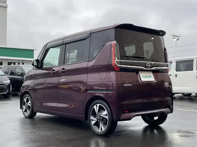 日産 ルークス HWS Gターボ プロパイロットED 東京都 2024(令6)年 1.9万km ワインⅡ 純正大画面ナビ/プロパイロット/ドライブレコーダー/アラウンドビューカメラ/両側パワースライドドア/エマージェンシーブレーキ/車線逸脱警報システム/アイドリングストップ/スマートキー/プッシュスタート/電動格納ミラー/オートライト/ETC/LEDヘッドライト/フォグライト/前後コーナーセンサー/純正ドアバイザー/純正フロアマット