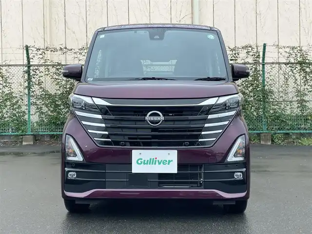 日産 ルークス HWS Gターボ プロパイロットED 東京都 2024(令6)年 1.9万km ワインⅡ 純正大画面ナビ/プロパイロット/ドライブレコーダー/アラウンドビューカメラ/両側パワースライドドア/エマージェンシーブレーキ/車線逸脱警報システム/アイドリングストップ/スマートキー/プッシュスタート/電動格納ミラー/オートライト/ETC/LEDヘッドライト/フォグライト/前後コーナーセンサー/純正ドアバイザー/純正フロアマット