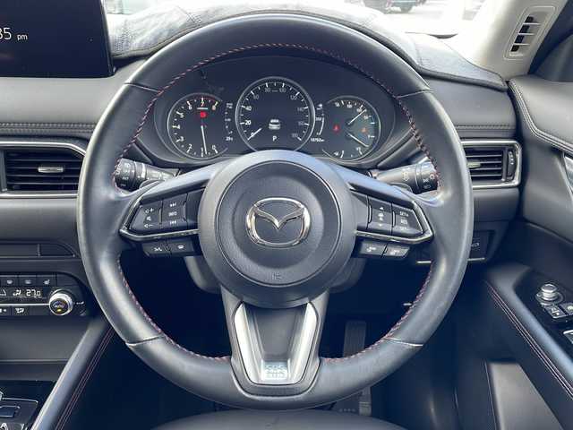 マツダ ＣＸ－５ 20S ブラックトーンED 山口県 2021(令3)年 1.1万km マシーングレープレミアムM スマートキー×2/純正ナビ/全方位カメラ/ドライブレコーダー前後/クルーズコントロール/電動リアゲート/ハンドルヒーター/ハーフレザーシート/LEDヘッドライト/D席N席シートヒーター/D席N席パワーシート/オートHOLD/MTモード付AT/デュアルエアコン/アイドリングストップ/純正フロアマット/純正19インチアルミホイール/保証書/取扱説明書