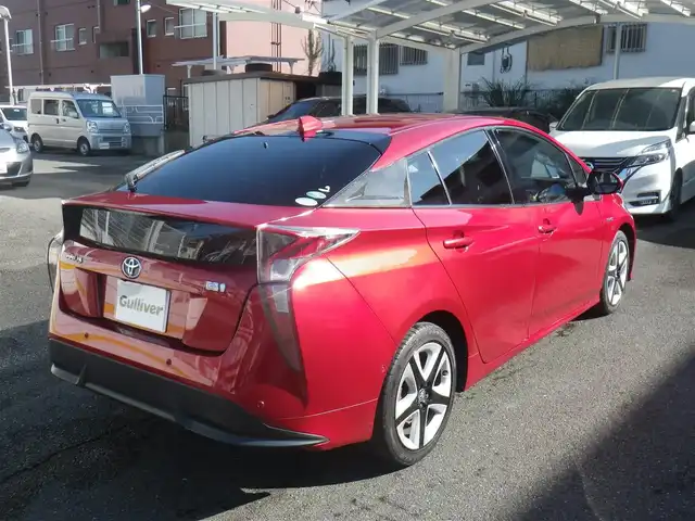 トヨタ プリウス A プレミアム　ツーリングセレ 神奈川県 2015(平27)年 16万km エモーショナルレッド セーフティセンスP/・プリクラッシュセーフティ/・レーンディパチャーアラート/・オートマチックハイビーム/・レーダークルーズコントロール/純正9インチSDナビ　フルセグTV/（DVD再生可/Bluetooth/SD/SD録音可）/バックカメラ/クリアランスソナー/黒革シート/パワーシート/前席シートヒーター/ブラインドスポットモニタリング/LEDヘッドランプ/LEDフォグランプ/ビルトインETC（DSRC）/スマートキーx2/AC100V電源/点検記録（全てトヨタディーラーで実施）/　28/12  30/3  30/11  R1/11/ R2/11  R3/12  R4/11/R5/11  R6/11  R7/11