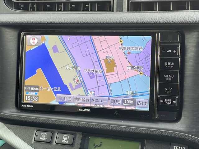 トヨタ アクア S 山口県 2013(平25)年 6.4万km スーパーホワイトⅡ 社外SDナビ　【AVN-Z03iW】/・Bluetooth接続/・DVD再生機能有/・フルセグTV/・AM/FM/・DS/ETC/純正フロアマット/スマートキー/プッシュスタート/ドアバイザー/ウィンカーミラー/取扱説明書