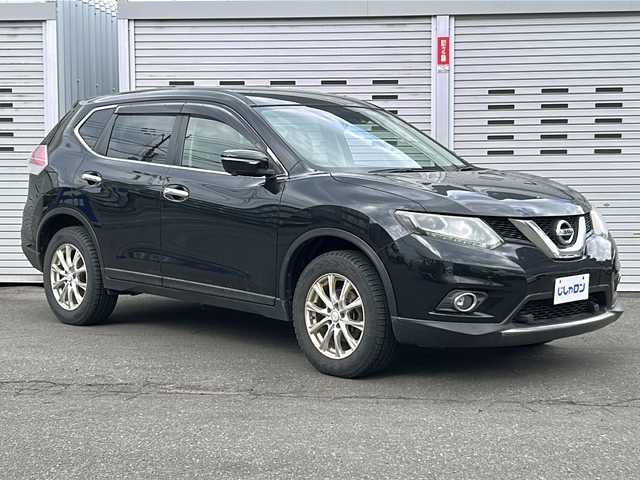 日産 エクストレイル 20X エマージェンシーブレーキ 道央・札幌 2015(平27)年 12.2万km ダイヤモンドブラック ４WD/衝突被害軽減システム/純正SDナビ/（AM/FM/CD/DVD/TV/AUX）/純正フロアマット/社外AW/ETC/社外AW/全方位カメラ/前後コーナーセンサー/シートヒーター/Wエアコン/ステアリングスイッチ/フォグランプ/オートライト/電動格納ミラー