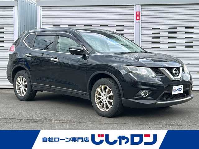 日産 エクストレイル 20X エマージェンシーブレーキ 道央・札幌 2015(平27)年 12.2万km ダイヤモンドブラック ４WD/衝突被害軽減システム/純正SDナビ/（AM/FM/CD/DVD/TV/AUX）/純正フロアマット/社外AW/ETC/社外AW/全方位カメラ/前後コーナーセンサー/シートヒーター/Wエアコン/ステアリングスイッチ/フォグランプ/オートライト/電動格納ミラー