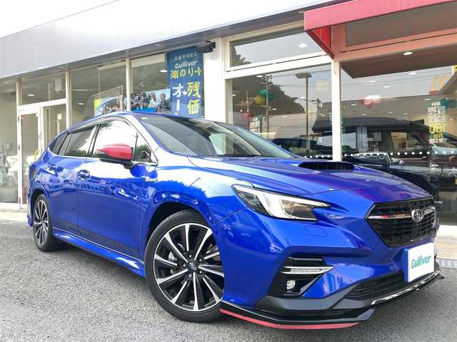 スバル レヴォーグ 1．8STIスポーツ EX 長崎県 2021(令3)年 3万km WRブルーパール アイサイトX/・衝突被害軽減ブレーキ/・レーダークルーズコントロール/・レーンキープアシスト/STiスポイラー/メーカーOPナビ/・Bluetooth接続/・フルセグTV/バックカメラ/ETC/革シート/・パワーシート/・シートヒーター/MTモード付AT/パドルシフト/LEDオートヘッドライト/電子パーキング/革巻きステアリング/ステアリングスイッチ/ドライブレコーダー【ZDR-015】/ISOFIX/パワーバックドア