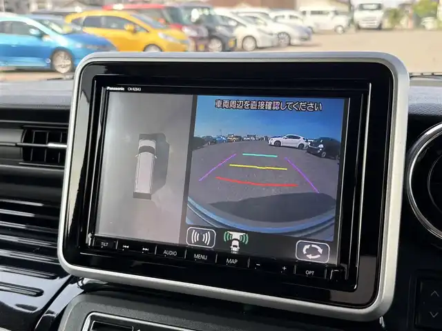 スズキ スペーシア カスタム HYBRID XS ターボ 大分県 2019(令1)年 7.6万km ブルーイッシュブラックパール3 ・純正ナビ(CD.DVD.BT.SD.USB)/・全方位カメラ/・ヘッドアップディスプレイ/・デュアルセンサーブレーキサポート/・フルセグテレビ/・両側パワースライドドア/・クルーズコントロール/・ETC/・ドライブレコーダー/・運転席シートヒーター/・パドルシフト/・ステアリングリモコン/・スマートキー/・フロアマット