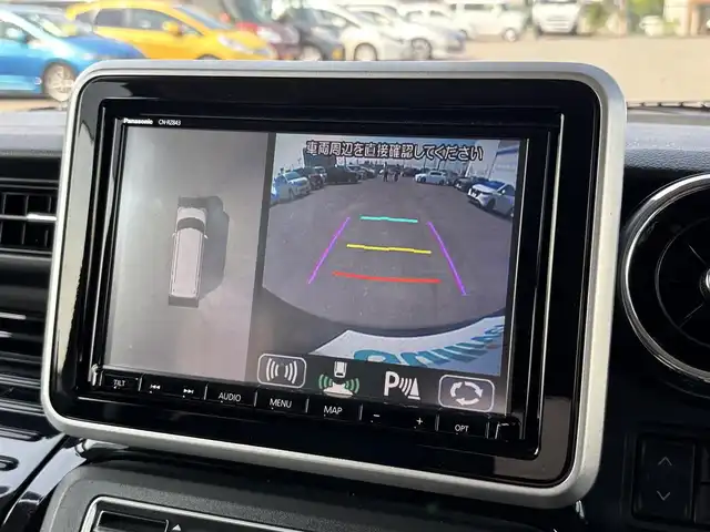 スズキ スペーシア カスタム HYBRID XS ターボ 大分県 2019(令1)年 7.6万km ブルーイッシュブラックパール3 ・純正ナビ(CD.DVD.BT.SD.USB)/・全方位カメラ/・ヘッドアップディスプレイ/・デュアルセンサーブレーキサポート/・フルセグテレビ/・両側パワースライドドア/・クルーズコントロール/・ETC/・ドライブレコーダー/・運転席シートヒーター/・パドルシフト/・ステアリングリモコン/・スマートキー/・フロアマット