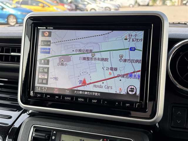 スズキ スペーシア カスタム HYBRID XS ターボ 大分県 2019(令1)年 7.6万km ブルーイッシュブラックパール3 ・純正ナビ(CD.DVD.BT.SD.USB)/・全方位カメラ/・ヘッドアップディスプレイ/・デュアルセンサーブレーキサポート/・フルセグテレビ/・両側パワースライドドア/・クルーズコントロール/・ETC/・ドライブレコーダー/・運転席シートヒーター/・パドルシフト/・ステアリングリモコン/・スマートキー/・フロアマット