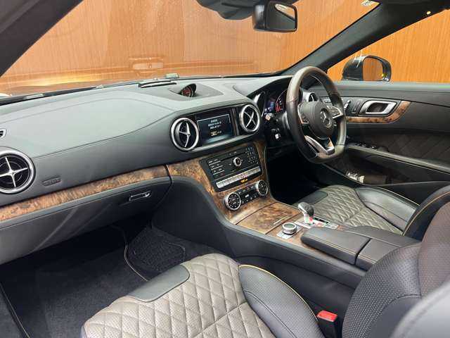 メルセデス・ベンツ ＳＬ４００ グランドエディション 千葉県 2020(令2)年 5.3万km グレー マジックスカイコントロールパノラミックバリオルーフ　/茶黒革シート　/ｈａｒｍａｎｋａｒｄｏｎサウンド　/ナビ　/ＴＶ　/Ｂｌｕｅｔｏｏｔｈ接続　/Ｂカメラ　/シートＨ　/ベンチレーション　/電動トランク　/衝突軽減Ｂ