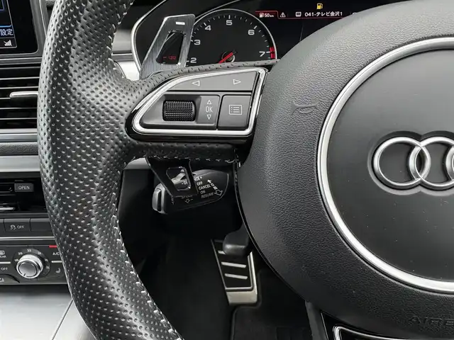 アウディ Ａ７ SB 2.0 TFSI クワトロ S LINE P 石川県 2017(平29)年 6.1万km グレイシアホワイトメタリック 黒革シート/シートヒーター/衝突軽減ブレーキ/アダプティブクルーズコントロール/サイドアシスト/純正ナビ/フルセグＴＶ/バックカメラ/クリアランスソナー/電動リアゲート/ＢＯＳＥサウンド/ＬＥＤライト