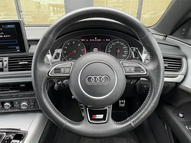 アウディ Ａ７ SB 2.0 TFSI クワトロ S LINE P 石川県 2017(平29)年 6.1万km グレイシアホワイトメタリック 黒革シート/シートヒーター/衝突軽減ブレーキ/アダプティブクルーズコントロール/サイドアシスト/純正ナビ/フルセグＴＶ/バックカメラ/クリアランスソナー/電動リアゲート/ＢＯＳＥサウンド/ＬＥＤライト