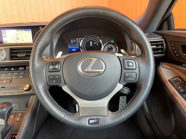レクサス ＲＣ Ｆ 愛知県 2015(平27)年 3.3万km ソニックシルバー TOM’Sフロントアンダースポイラー/TOM’Sサイドスポイラー/LEXONリアアンダーディフューザー/リアスポイラー/純正ナビ/フルセグTV/バックカメラ/黒革シート/シートヒーター/シートベンチレーション/ステアリングヒーター/クルーズコントロール/ブランドスポットモニター/保証書/取説/スペアキー
