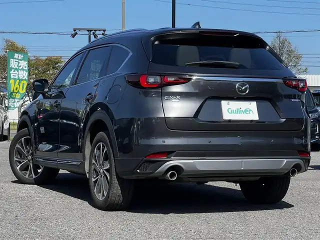 マツダ ＣＸ－８ 25S グランドジャーニー 道央・札幌 2024(令6)年 1.2万km マシーングレープレミアムM ４WD/純正メーカーOPナビ/AM/FM/BT/フルセグ/社外フリップダウンモニター/衝突被害軽減ブレーキ/横滑り防止装置/レーダークルーズコントロール/レーンキープアシスト/クリアランスソナー/ブラインドスポットモニター/バックカメラ/フロントカメラ/サイドカメラ/全方位カメラ/アラウンドビューモニター/ETC/アイドリングストップ/前席パワーシート/メモリーシート/前席＋セカンドシートヒーター/ハーフレザーシート/革巻きステアリング/ステアリングリモコン/ハンドルヒーター/電動パーキング/オートブレーキホールド/自動防眩ミラー/MTモード付AT/プッシュスタート/スマートキー/LEDヘッドライト/オートライト/オートマチックハイビーム/電動格納ミラー/ウィンカーミラー/社外フロアマット