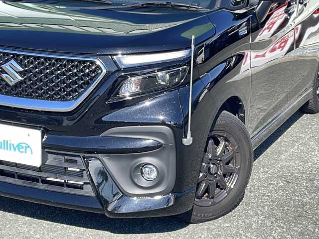 スズキ ソリオ バンディット HV MV 福岡県 2021(令3)年 1.5万km スーパーブラックパール 純正9インチナビ/【AM/FM/DISC/フルセグTV/BT/USB】/全方位モニター/ルームミラー型前後ドラレコ/ワンオーナー/ヘッドアップディスプレイ/デュアルカメラブレーキサポート/レーダークルーズコントロール/リヤコーナーセンサー/両側パワースライドドア/電動格納ミラー/LEDヘッドライト＆フォグランプ/ステアリングスイッチ/プッシュスタート/ETC/後席サンシェード/後席用テーブル/リアサーキュレーター/純正ドアバイザー/スペアタイヤ/オールシーズンタイヤ装着