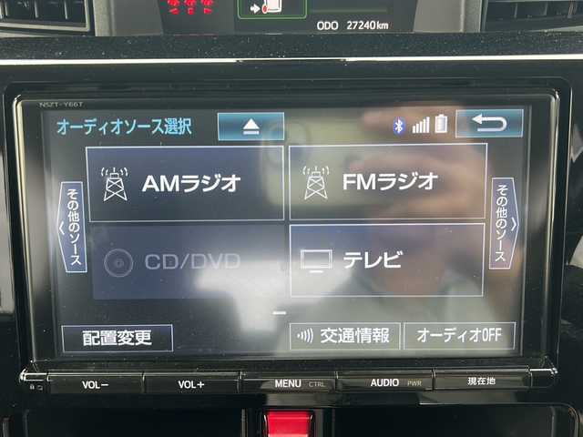 トヨタ タンク カスタムG－T 沖縄県 2017(平29)年 2.8万km プラムブラウンパールクリスタルシャイン 純正ナビ　/（ＡＭ／ＦＭ／ＣＤ／ＤＶＤ／ＢＴ）　/フルセグＴＶ　/バックモニター　/両側パワスラ　/衝突軽減　/コーナーセンサー　/クルーズコントロール　/シートヒーター　/ＬＥＤヘッドライト　/ＥＴＣ/横滑り防止/オートライト/スマートキー/純正フロアマット/純正15AW/アイドリングストップ