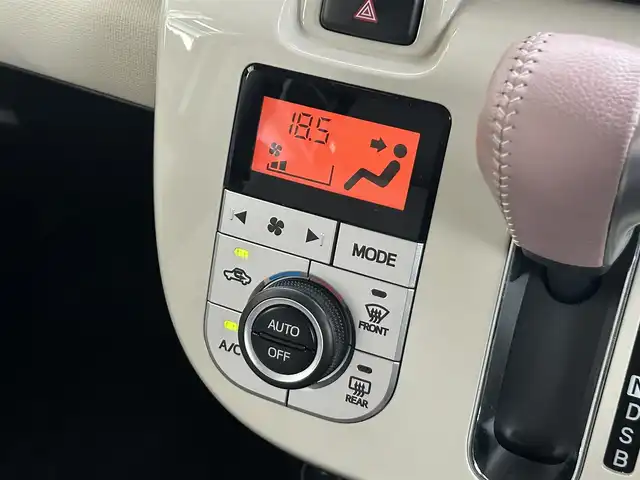ダイハツ ムーヴ キャンバス G メイクアップ リミテッド　SAⅢ 静岡県 2018(平30)年 2.1万km パールホワイトⅢ/ライトローズマイカメタリックⅡ 2トーン 純正SDナビ/・フルセグ/CD/DVD/Bluetooth/全周囲カメラ/前方ドライブレコーダー/両側パワースライドドア/ステアリングスイッチ/オートライト/スマートキー/・プッシュスタート/LEDヘッドライト/・フォグランプ/電動格納ミラー/純正フロアマット/ドアバイザー