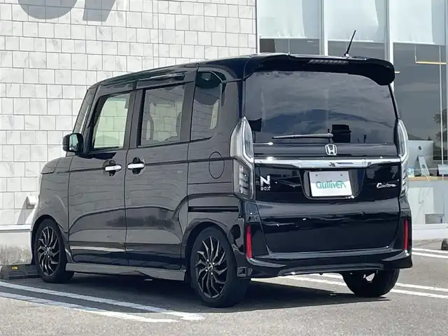 ホンダ Ｎ ＢＯＸ カスタム G EX ターボ ホンダセンシング 宮崎県 2019(令1)年 10.7万km クリスタルブラックパール 純正ナビ/　(AM/FM/DVD/BT/TV)/両側パワースライドドア/ドライブレコーダー/社外アルミ　15インチ/クルーズコントロール/バックカメラ/USBポート×３/パドルシフト/ETC