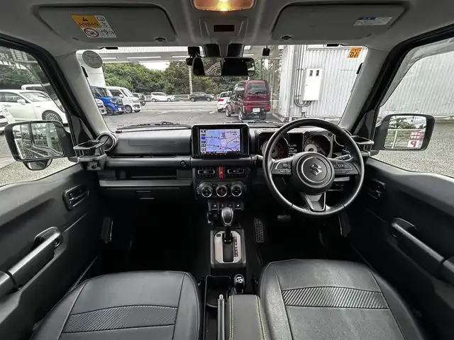 スズキ ジムニー XC 静岡県 2020(令2)年 5.5万km ブルーイッシュブラックパール3 ユーザー買取車両/ワンオーナー/純正SDナビ(CN-RZ856)/　【CD/DVD/BT/地デジTV】/純正LEDヘッドライト/衝突被害軽減システム/クルーズコントロール/バックカメラ/ドライブレコーダー/純正シートカバー/シートヒーター/スマートキー/プッシュスタート/背面タイヤ/ETC/USBポート×2/新車時保証書/取扱説明書/スペアキー×1
