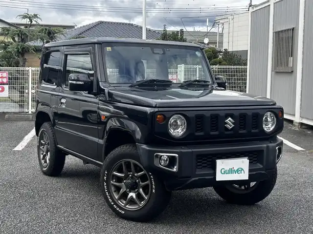 スズキ ジムニー XC 静岡県 2020(令2)年 5.5万km ブルーイッシュブラックパール3 ユーザー買取車両/ワンオーナー/純正SDナビ(CN-RZ856)/　【CD/DVD/BT/地デジTV】/純正LEDヘッドライト/衝突被害軽減システム/クルーズコントロール/バックカメラ/ドライブレコーダー/純正シートカバー/シートヒーター/スマートキー/プッシュスタート/背面タイヤ/ETC/USBポート×2/新車時保証書/取扱説明書/スペアキー×1