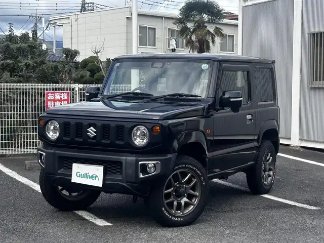 スズキ ジムニー XC 静岡県 2020(令2)年 5.5万km ブルーイッシュブラックパール3 ユーザー買取車両/ワンオーナー/純正SDナビ(CN-RZ856)/　【CD/DVD/BT/地デジTV】/純正LEDヘッドライト/衝突被害軽減システム/クルーズコントロール/バックカメラ/ドライブレコーダー/純正シートカバー/シートヒーター/スマートキー/プッシュスタート/背面タイヤ/ETC/USBポート×2/新車時保証書/取扱説明書/スペアキー×1